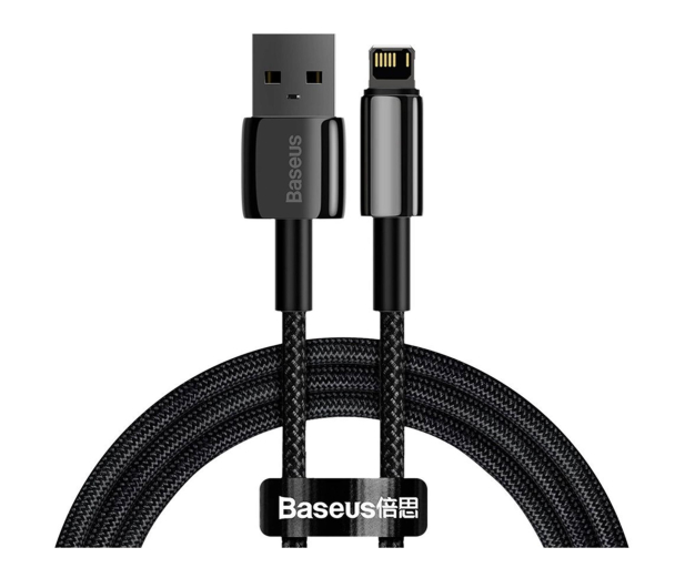 Baseus Tungsten kabel USB - Lightning 2,4 A 1 m czarny CALWJ-01 - 1502162 - zdjęcie